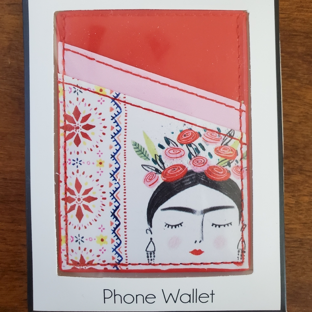 Frida Kahlo Adhesive Phone Wallet